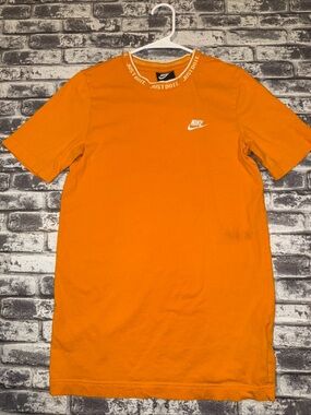 Nike Men's Orange Just Do It T-shirt Size S ***See Pics For Blemishes***